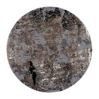 Webteppich Timeline Quantum Braun/Beige Ø ca. 240cm - Beige/Braun, Design, Textil (240cm) - Novel