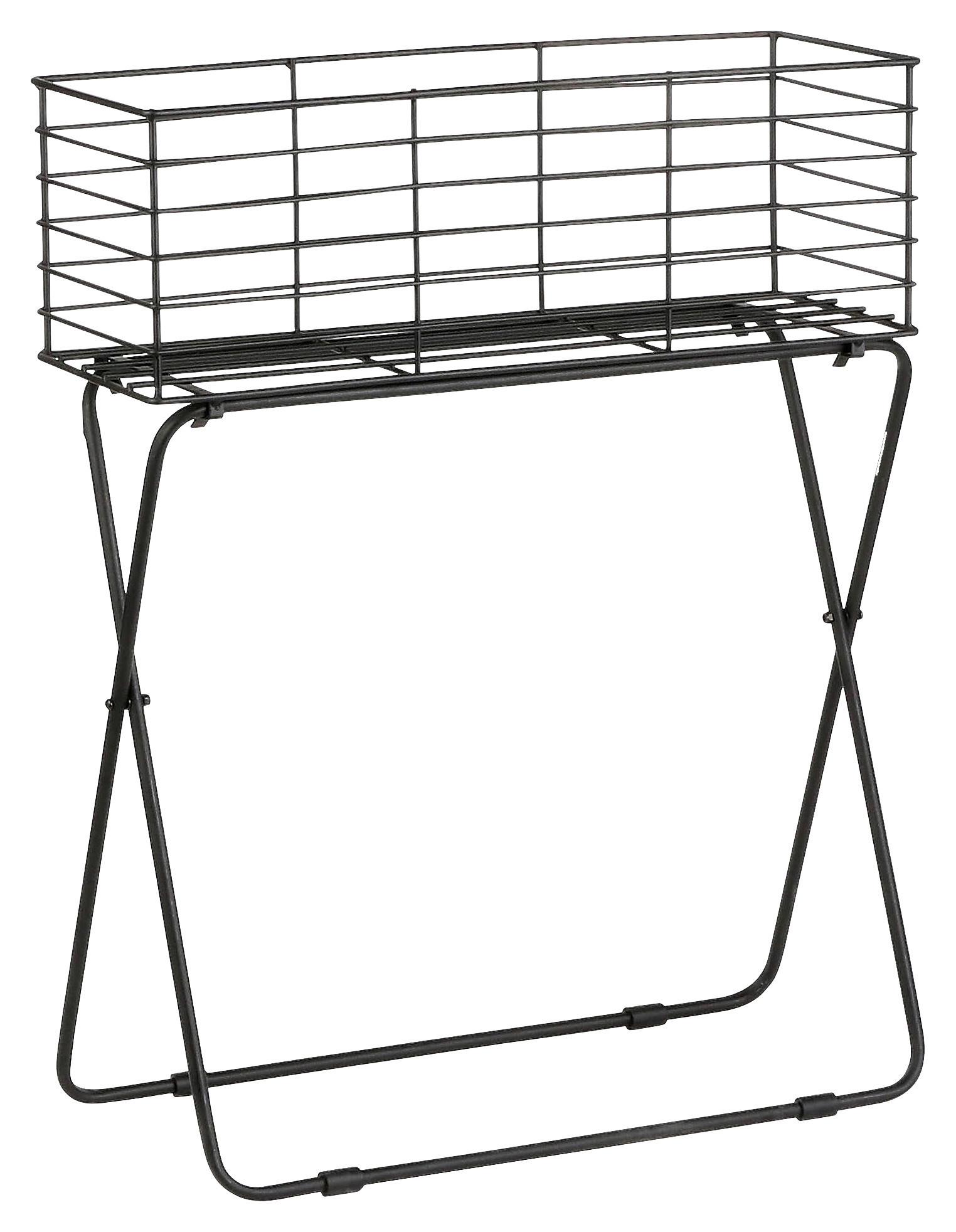 Ghiveci decorativ Fence - negru, Basics, metal (54/68/19cm)