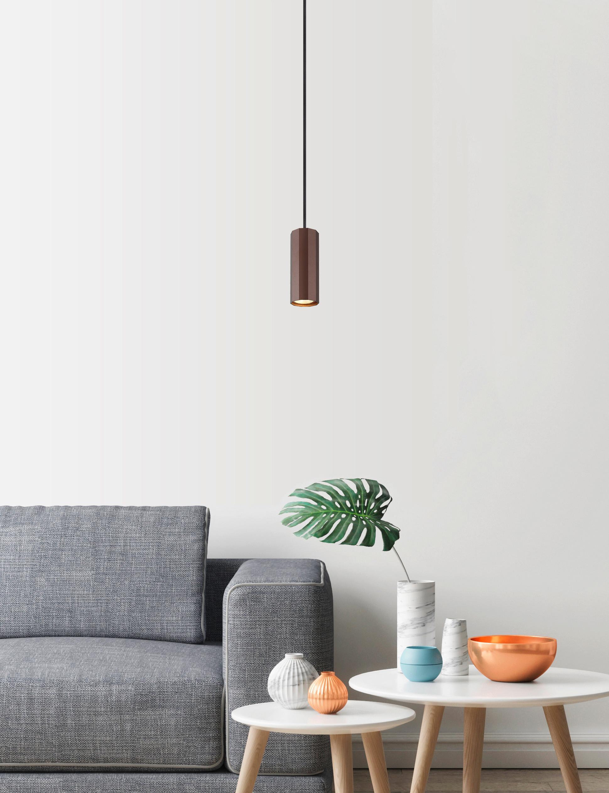 HÄNGELEUCHTE 57919H - Bronzefarben, Design, Metall (10/120cm) - Globo
