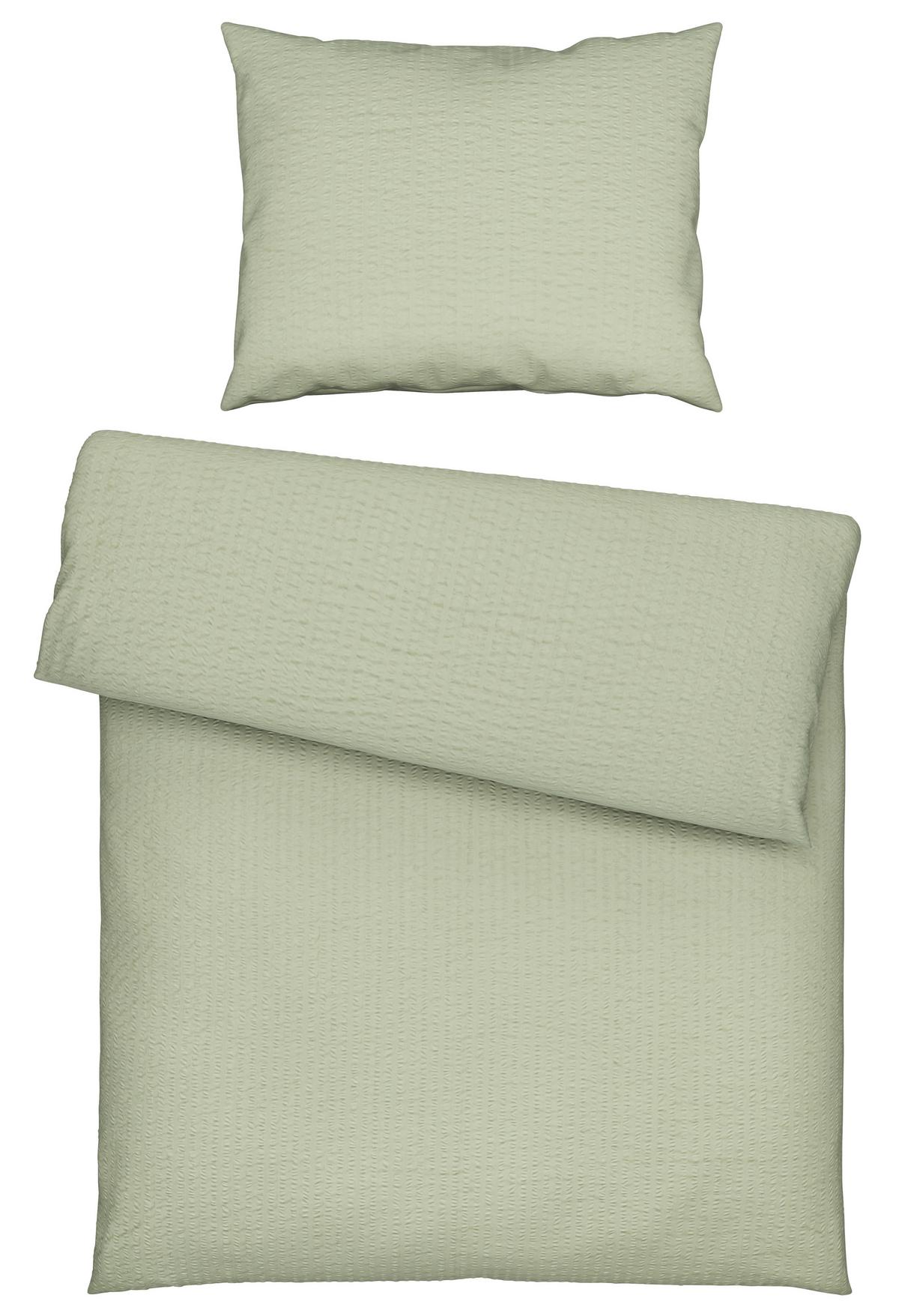 Ágyneműhuzat-garnitúra Gisela - világoszöld, textil (140/200cm) - Modern Living