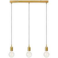 Hängeleuchte Bronx Pendant max. 40 Watt - Messingfarben, Basics, Metall (68/68/160cm) - Markslöjd