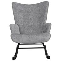 Hintaszék Rock - szürke, Modern, textil/fa (66/90/77cm) - Mömax