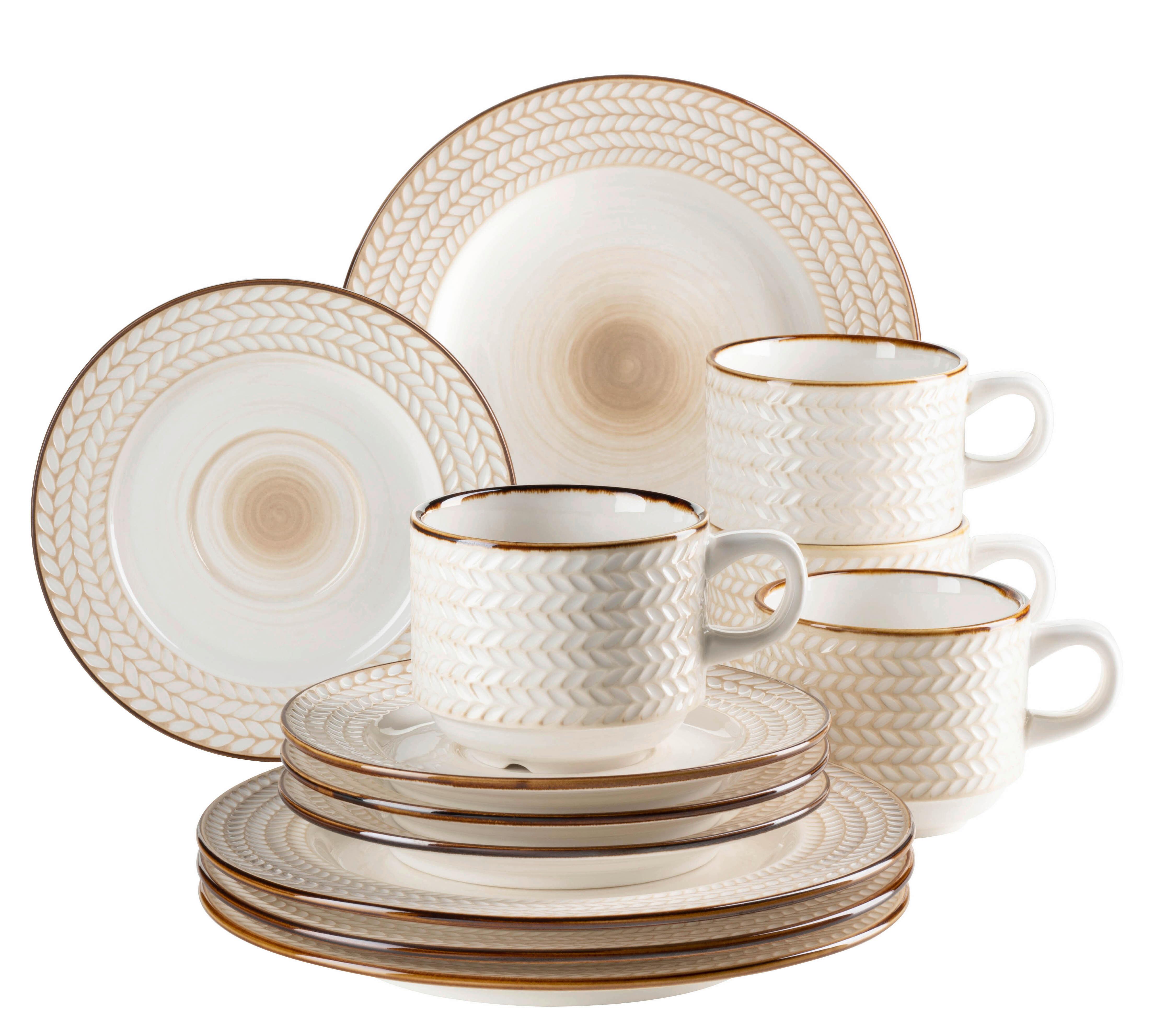 KAFFEESERVICE 931941 WEIß POSTSICHER - Weiss, Basics, Keramik (24,5/24,5/22,5cm) - Mäser