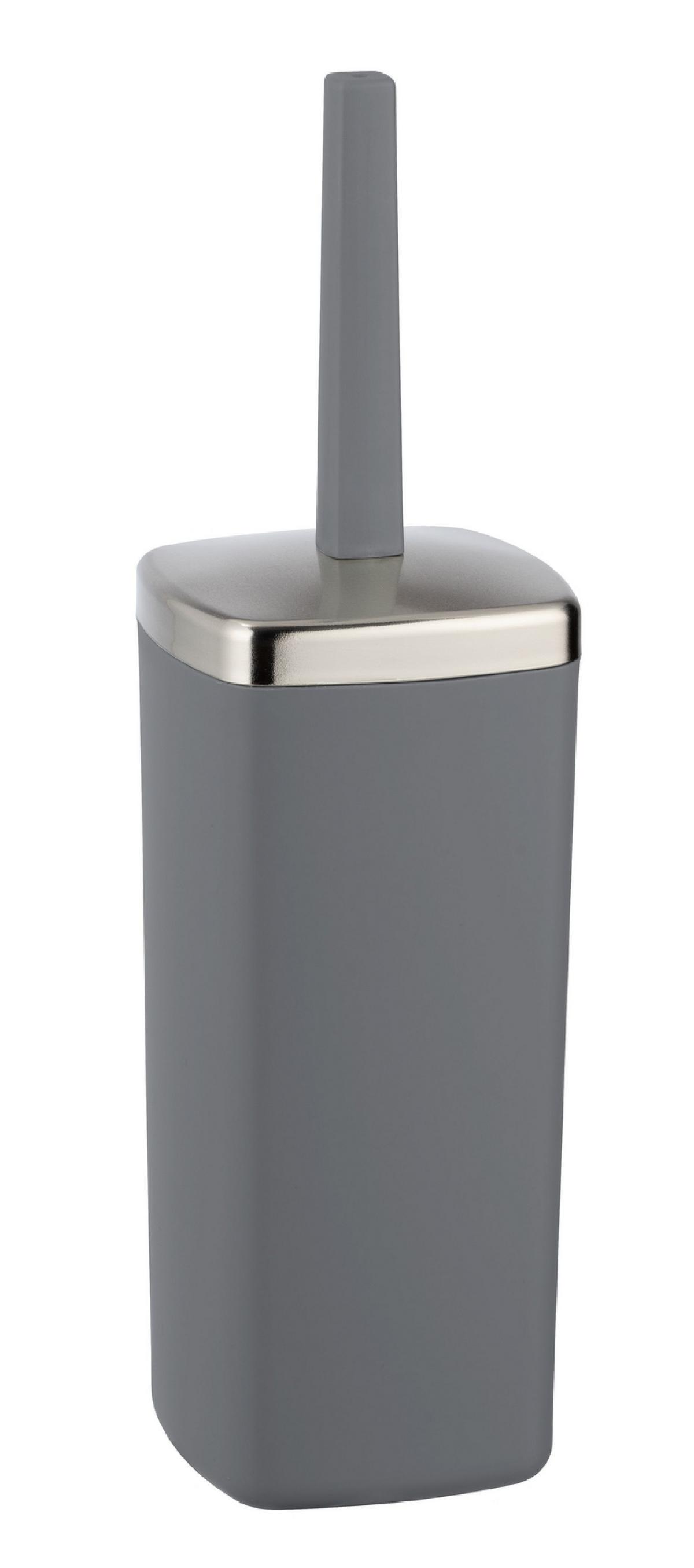 Garnitură perie WC Barcelona - antracit, Modern, plastic (9,6/36,5/9,6cm) - Wenko