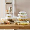 MATBEHÅLLARE FRESH - 0,85L - klar, glas/plast (20,6/15,8/7,5cm) - Mömax