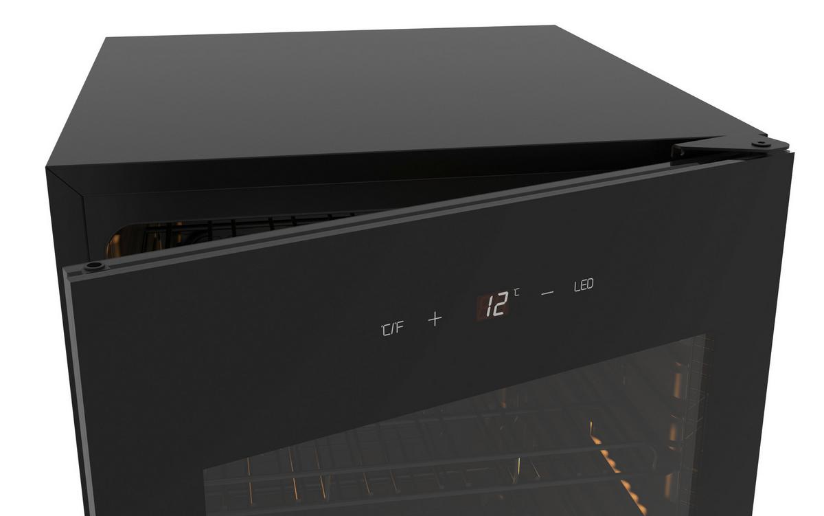 Weinklimaschrank WKS57DO Schwarz - Schwarz, Basics, Glas/Kunststoff (46/26/37cm) - PKM