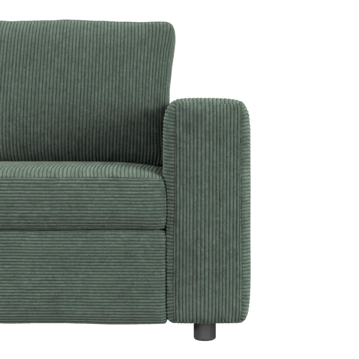 Kutna Garnitura Toulouse - zelena/crna, Trend, drvo/metal (206/224cm)