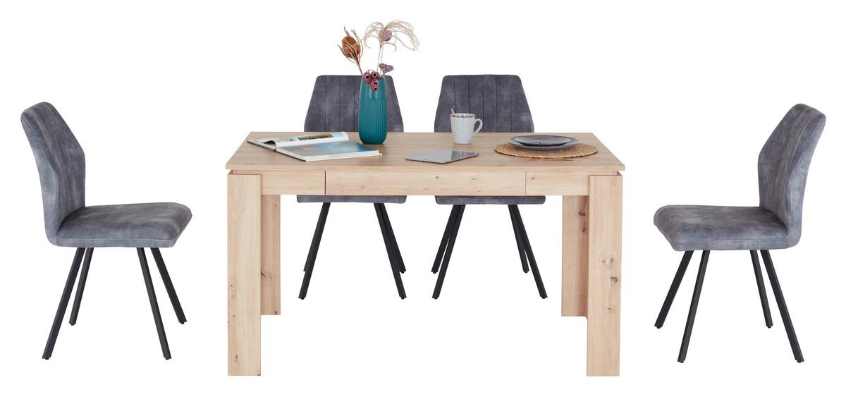 Stol Za Blagovaonicu Nadja - hrast Artisan, Moderno, drvni materijal (140/76/80cm) - Mömax