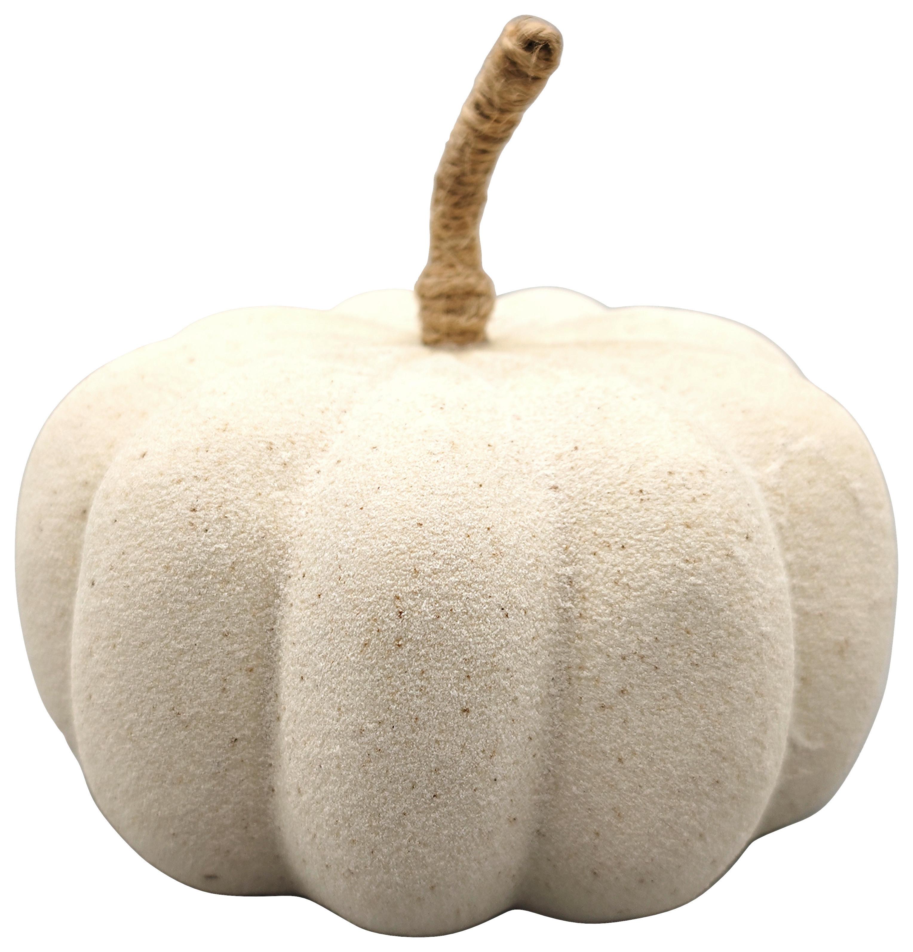 Dekokürbis Cindy Beige - Beige, KONVENTIONELL, Keramik (11/10,6cm) - Mömax