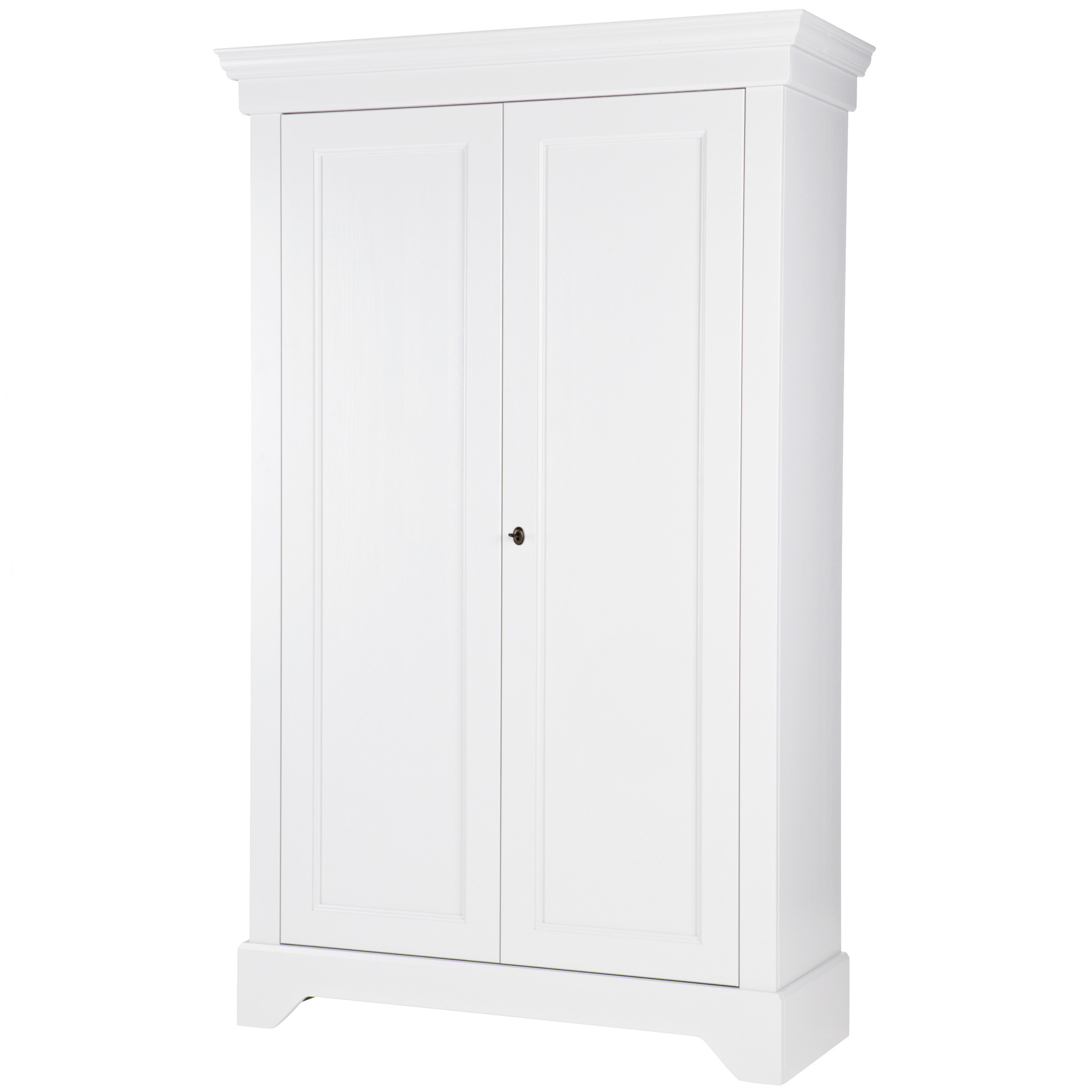 Schrank Isabel Weiß - Weiß, Design, Holz/Metall (118/191/47cm) - Livetastic