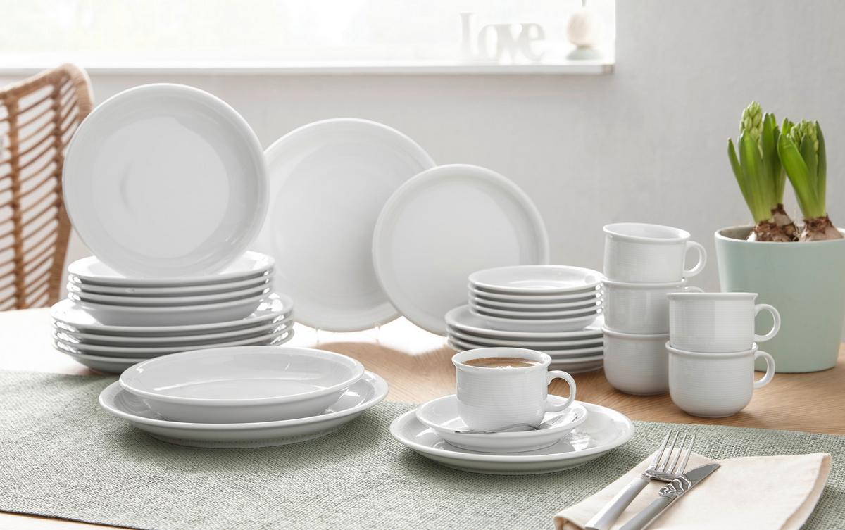 SERWIS KAWOWY TREND ROSENTHAL - biały, Basics, ceramika (31.6/28.2/31.6cm) - Thomas