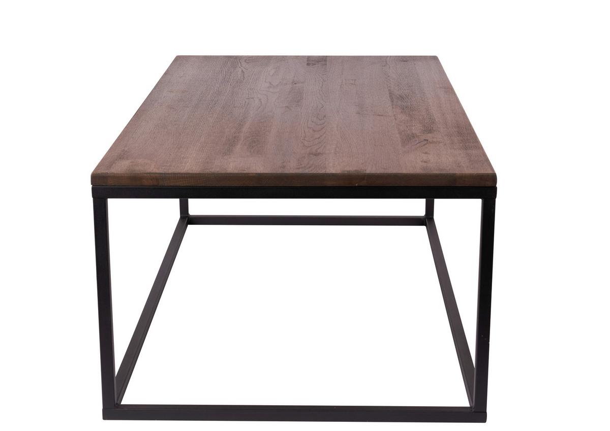 Couchtisch B152443-38 Jonas - Eiche dunkel/Schwarz, Natur, Holz/Metall (110/40/60cm) - Globo