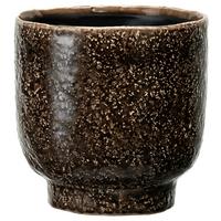 Kaspó Átm./ma.: Kb. 13,5/13cm Livi - sötétbarna, kerámia (13,5/13cm) - Premium Living
