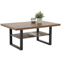 Couchtisch Anton Holz Dekor - Schwarz, MODERN, Holzwerkstoff/Metall (105/69/45cm) - MID.YOU