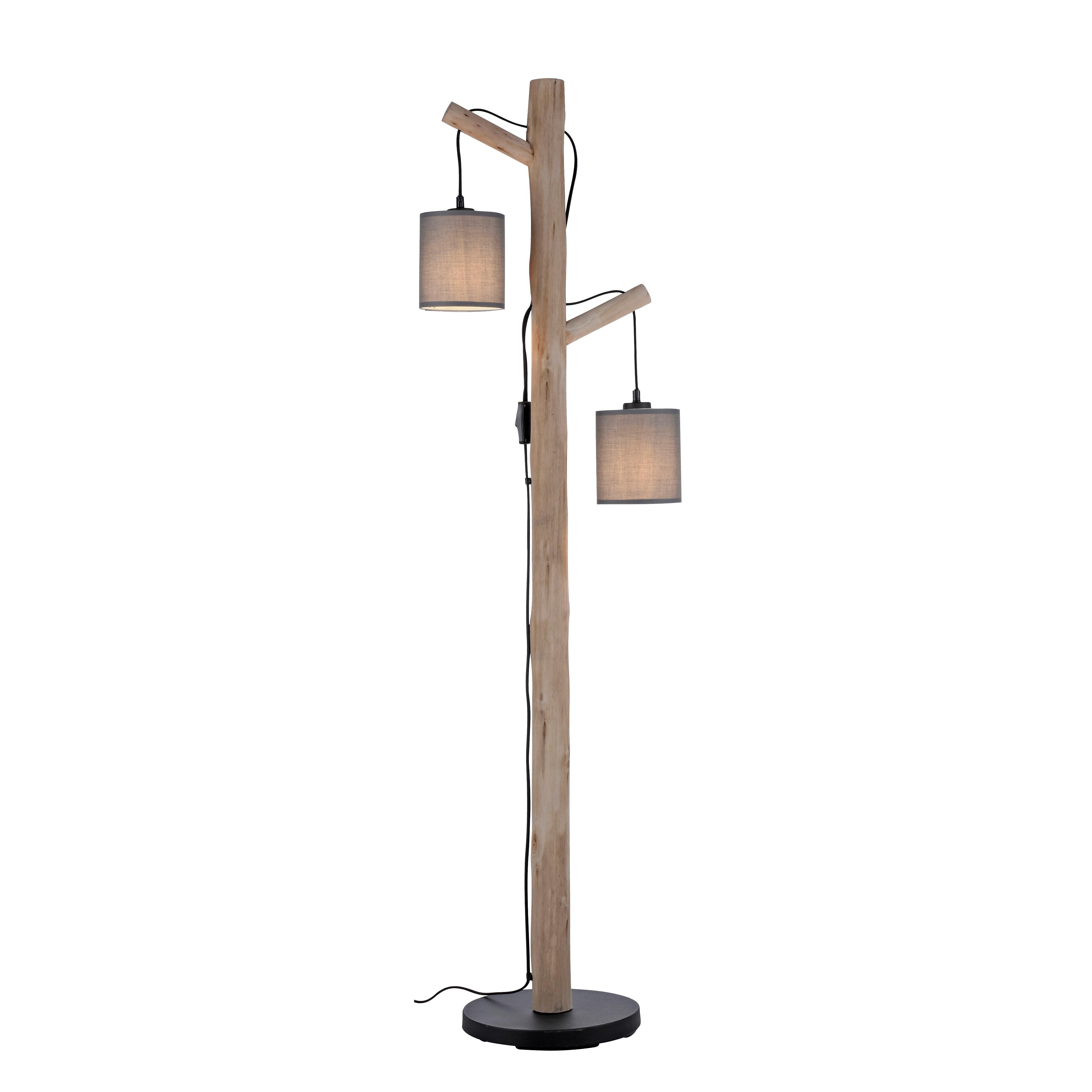 LAMPA STOJĄCA 15785-29 TRIBU - taupe, Natur, tworzywo sztuczne/metal (39/28/150cm)