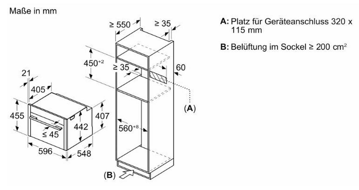 Kompaktbackofen C24MS31N0 Mikrowellenfunktion - Edelstahlfarben/Schwarz (59,6/45,5/54,8cm) - Neff
