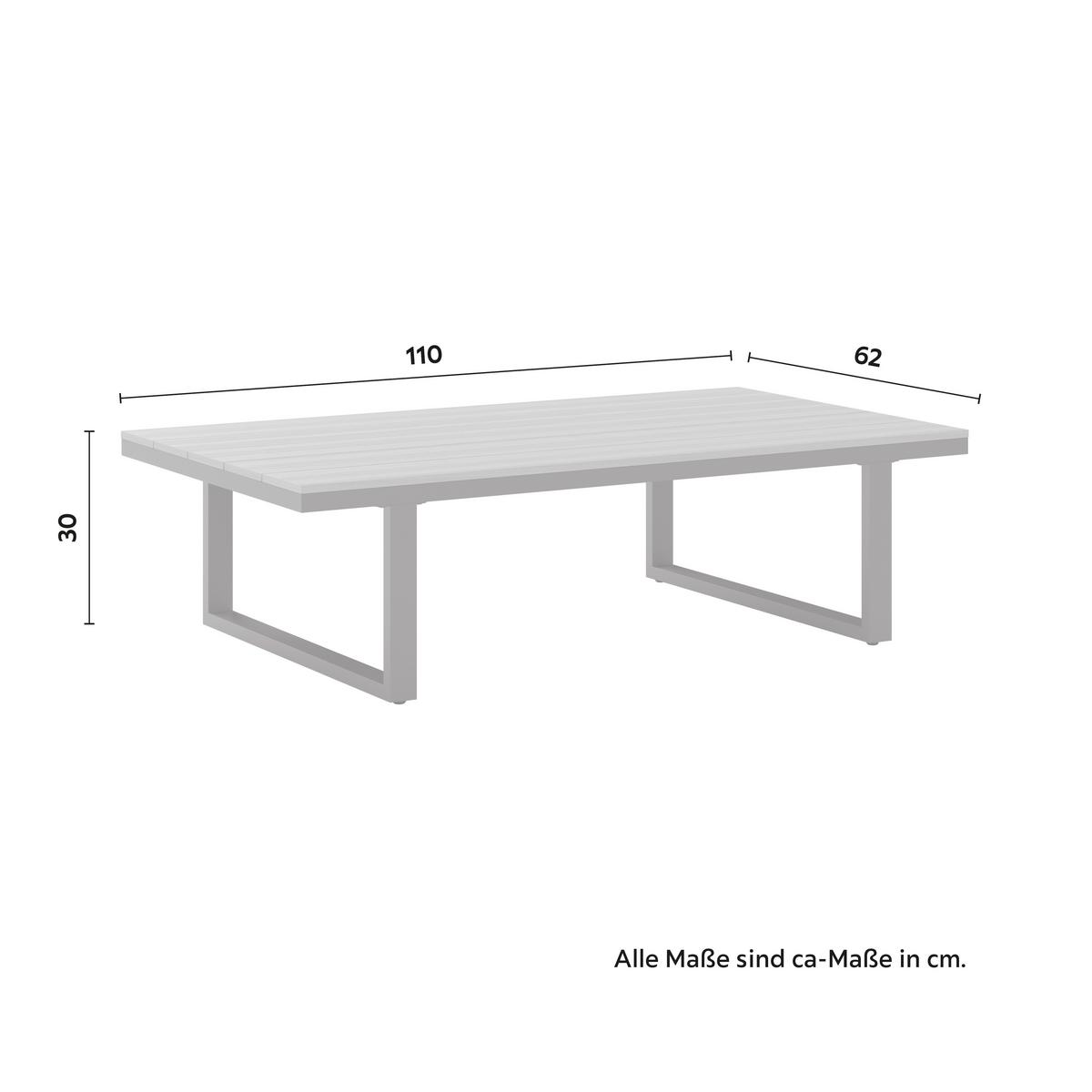 Garnitură grădină Arianna - crem/culoare natur, Modern, plastic/metal (228/74/74cm) - Bessagi Garden