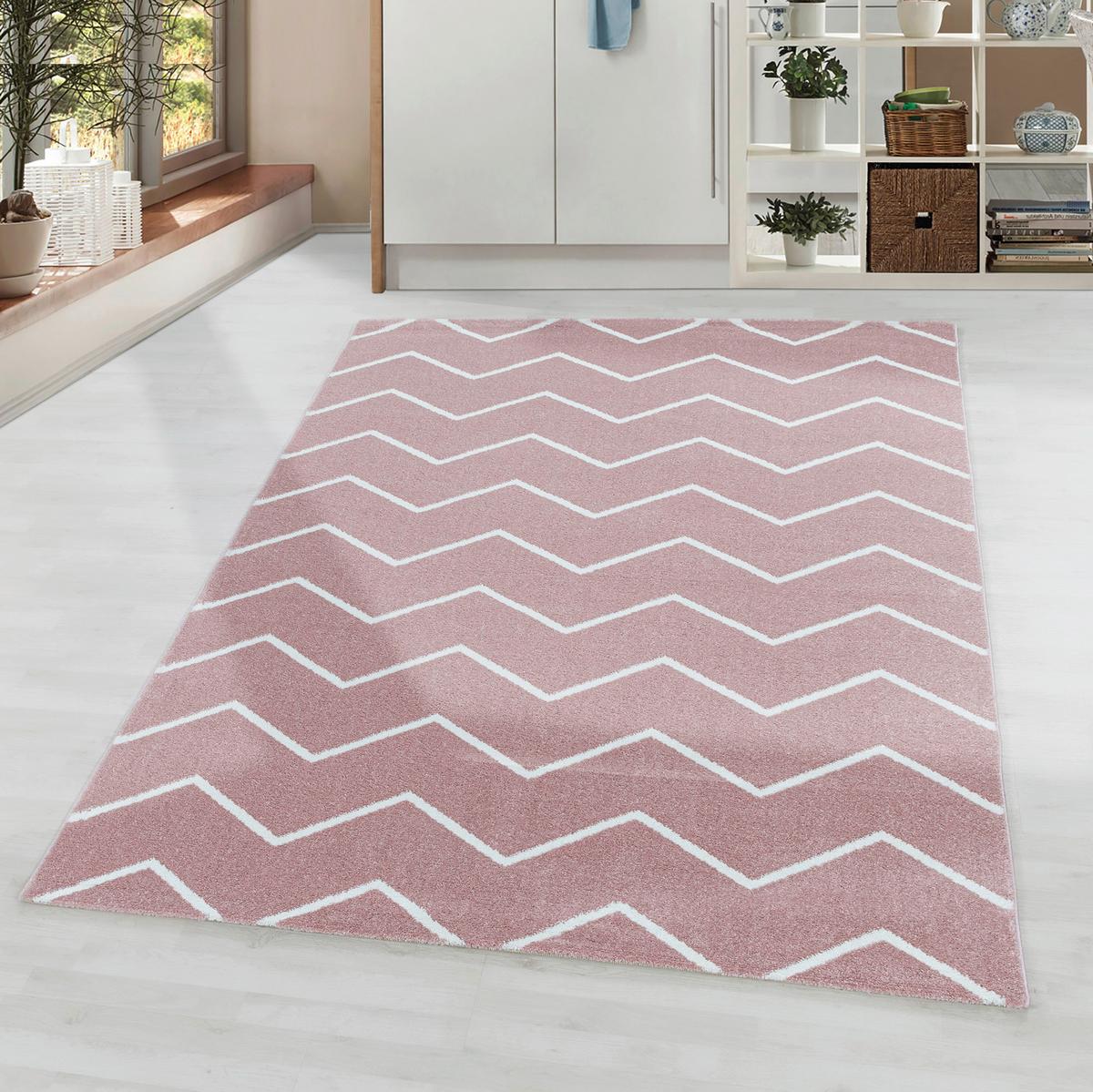 Hochflorteppich Rio Rosa ca. 140x200cm - Rosa, Basics, Textil (140/200cm)
