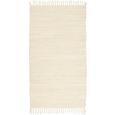Fleckerlteppich Julia - Creme, KONVENTIONELL, Textil (70/130cm) - MÖMAX modern living