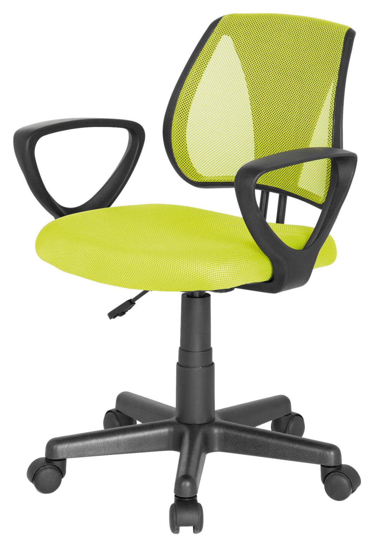 Mladinski Vrtljivi Stol Kiddy Cd, Zelena - zelena, Basics, umetna masa (58/75-92/45cm) - MID.YOU