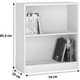 Polc 4-you - Fehér, modern, Fa (74/85,5/35,2cm) Polc 4-you - Fehér, modern, Fa (74/85,5/35,2cm)