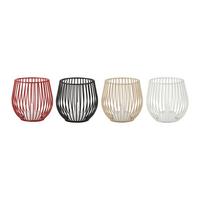 Lumânare LED în suport Lili - alb/bej, Konventionell, plastic/metal (9/9cm) - Mömax