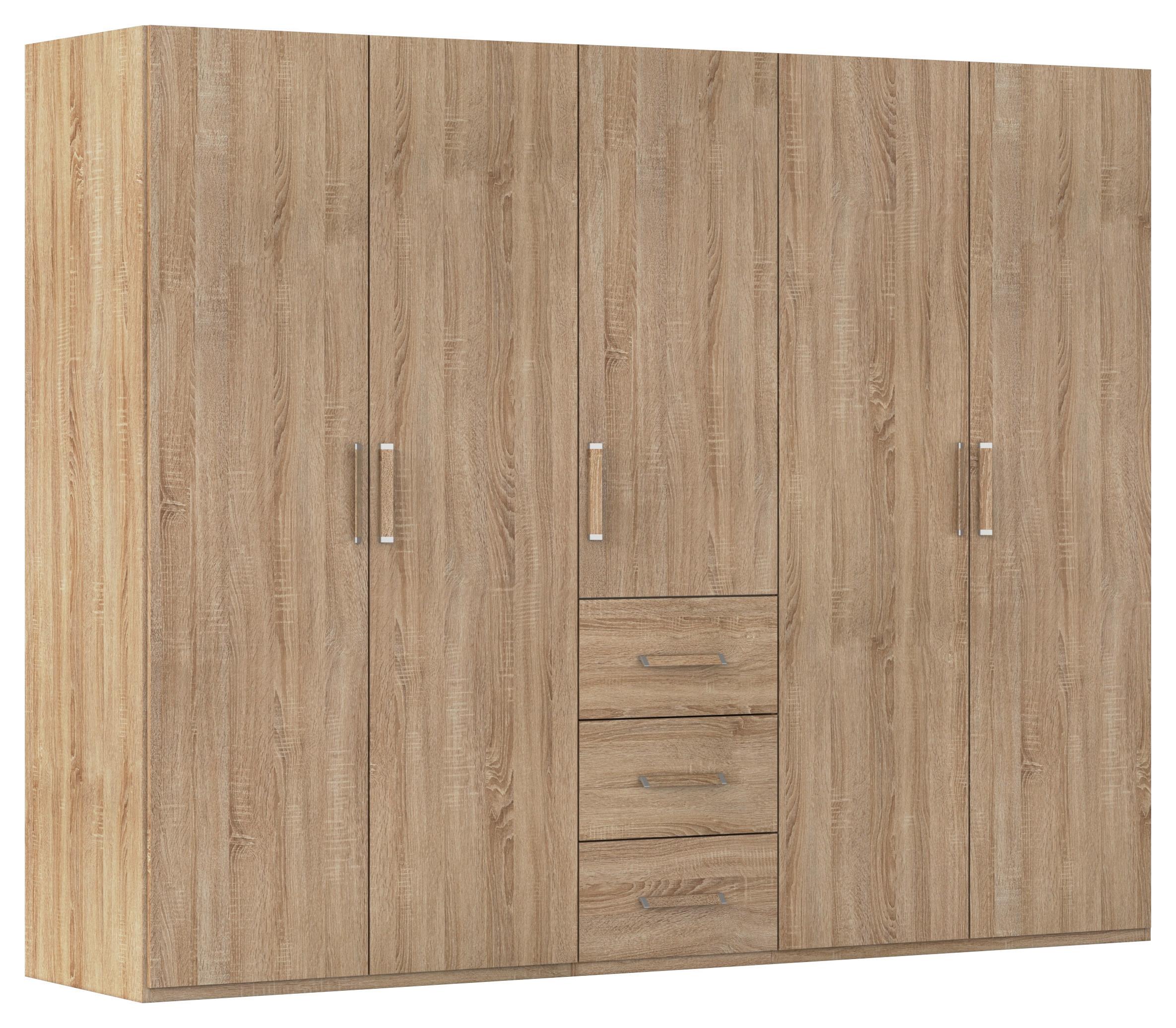 Omara S Klasičnimi Vrati Evelyn, Barva Hrasta - hrast sonoma, Design, umetna masa/leseni material (251/197/60cm) - Novel
