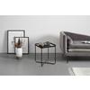 BEISTELLTISCH NOBILE -TREND- -BASED- - Schwarz, MODERN, Glas/Metall (37/42/37cm) - Based
