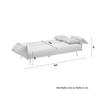 BÄDDSOFFA LANA - beige/antracit, Modern, metall/trä (199/89/95cm) - Bessagi Home