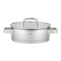 Oală Silver Line 3,6L - străveziu/culoare inox, Konventionell, sticlă/metal (24/8cm) - Gourmesto