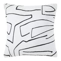 Zierkissen Per Schwarz/Weiß ca. 45x45cm - Schwarz/Weiß, Textil (45/45cm) - Mömax