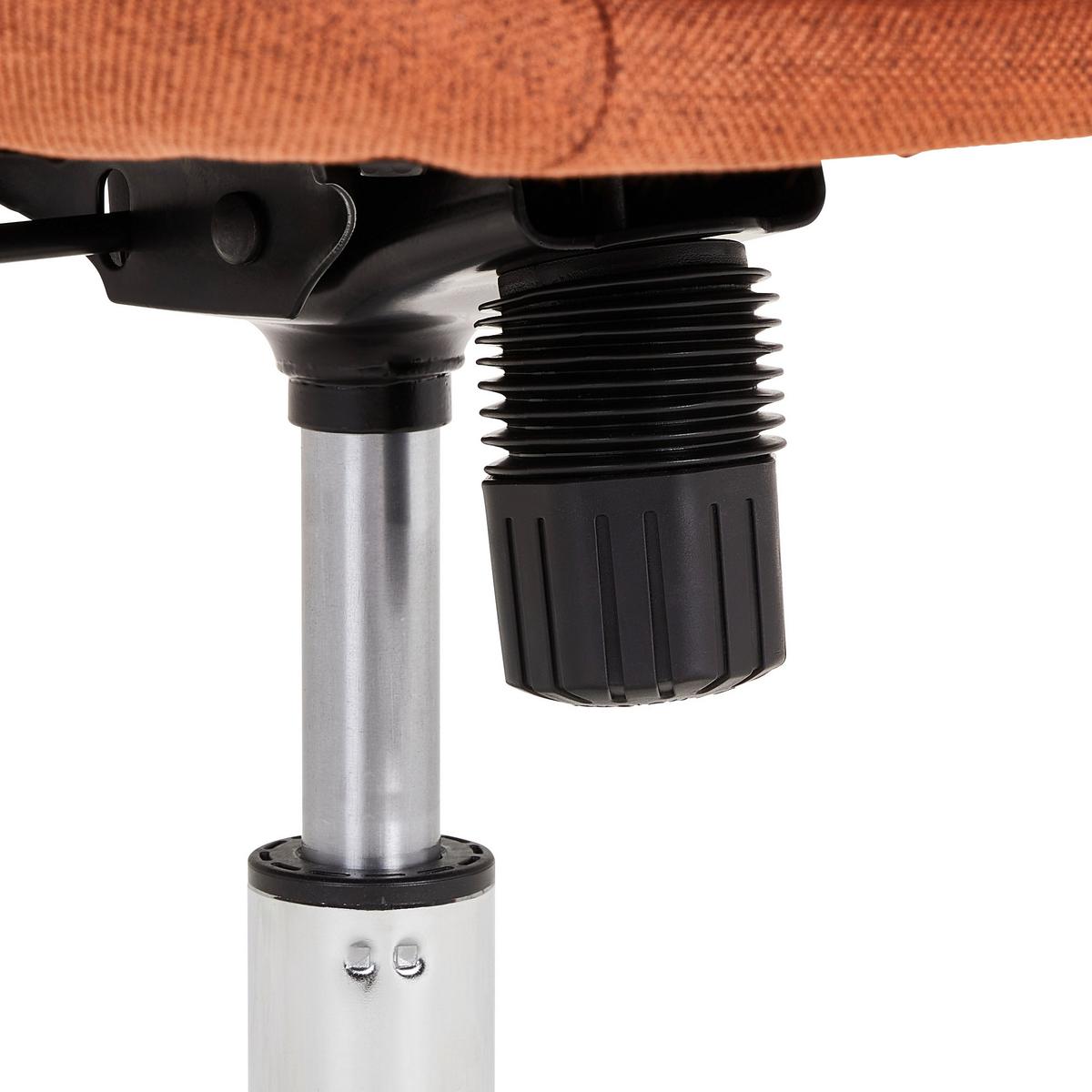 KRZESŁO Z PODŁOKIETNIKAMI SIGI    -NOVEL- - kolor stalowy/pomarańczowy, Konventionell, metal/tkanina (60/77-84/66cm) - Novel