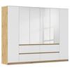 DULAP  USI ROTATIVE MAINZ - argintiu/alb, Basics, material pe bază de lemn (271/210/54cm) - Modern Living