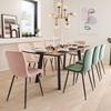 STOL ELIF - beige/svart, Modern, metall/trä (43/86/55cm) - Bessagi Home