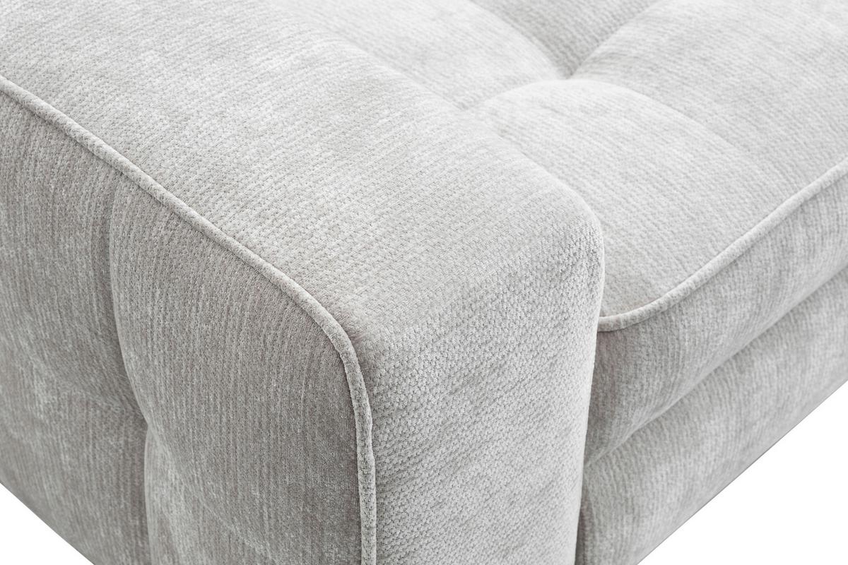 Kutna Garnitura Talia - svijetlo siva/crna, Basics, tekstil/metal (203/70-90/251cm) - Modern Living