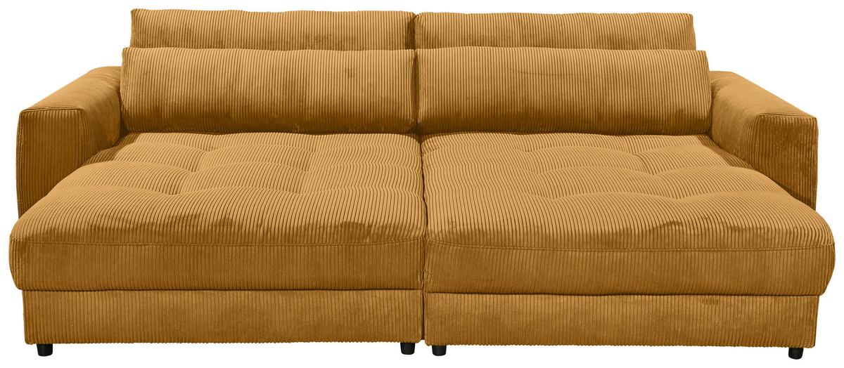 Bigsofa Barura Loveseat ca. 292x194 cm Gelb - Gelb/Schwarz, KONVENTIONELL, Holzwerkstoff/Kunststoff (292/90/194cm) - MID.YOU