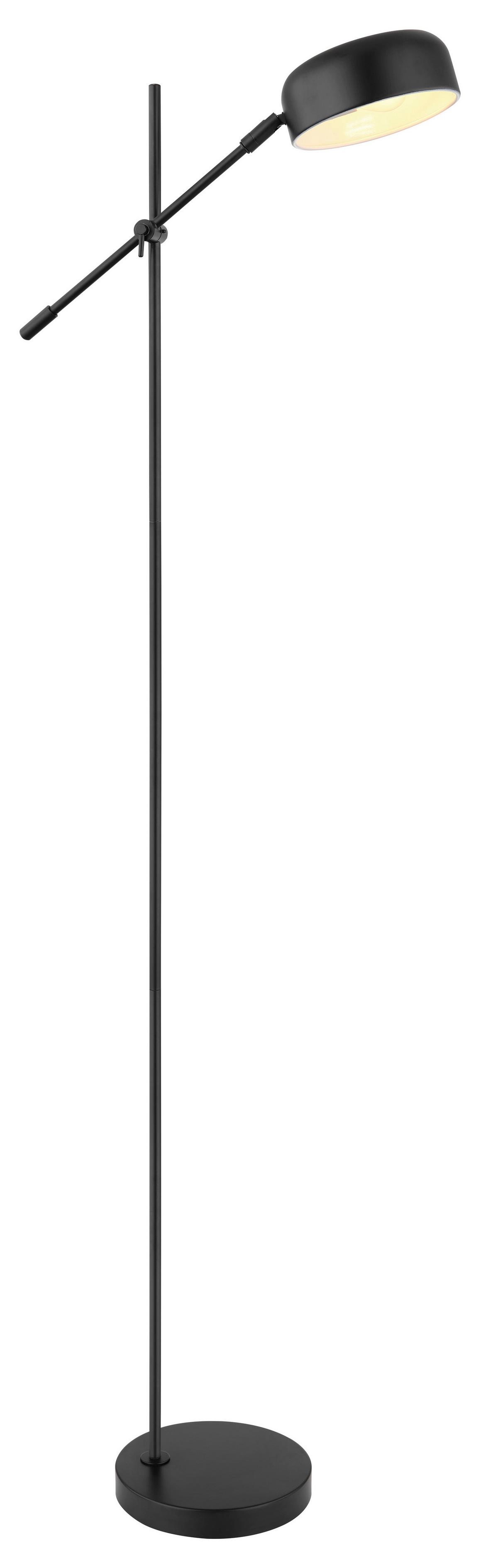 Stoječa Svetilka Wisdom - črna, Basics, kovina (47,7/20/139cm) - Globo
