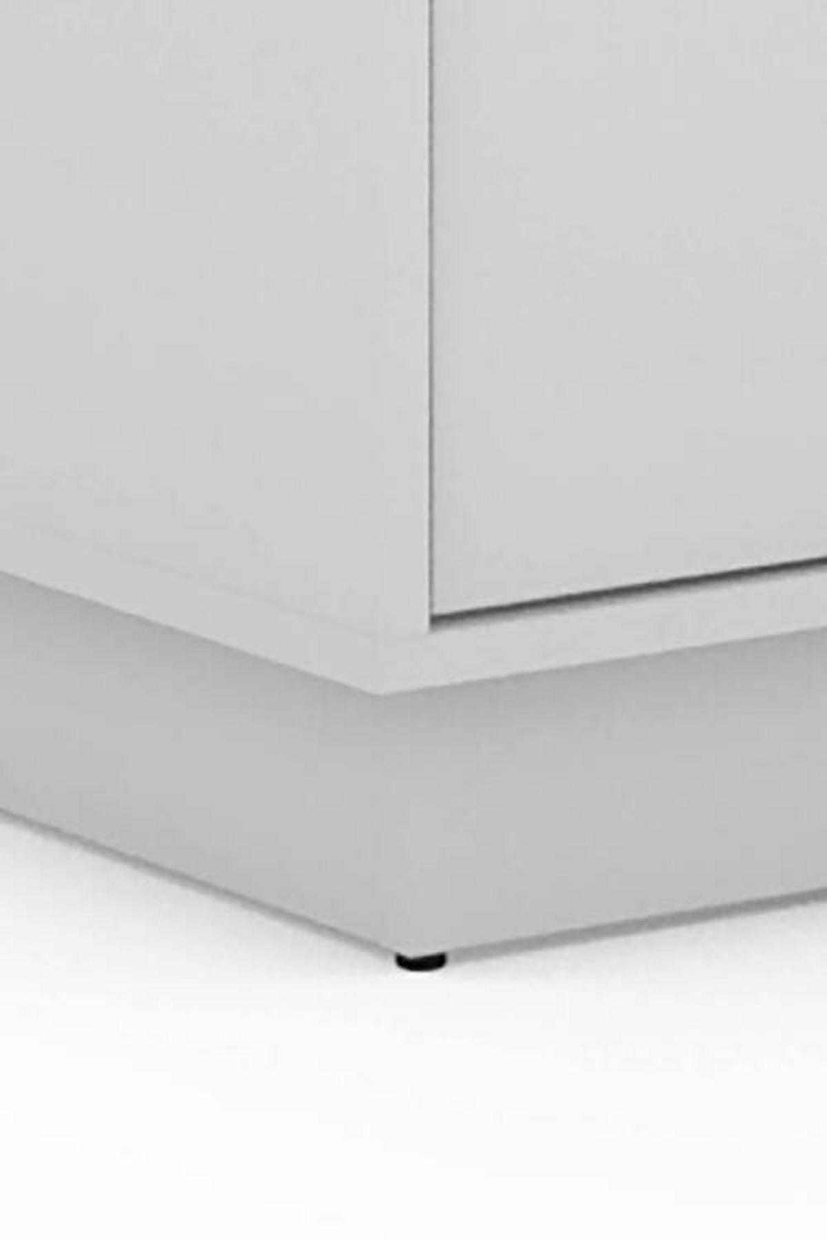 Eckschreibtisch Belfast Schwarz/Weiß ca. 129x105x84cm - Schwarz/Weiß, LIFESTYLE, Holzwerkstoff (129/105/84cm) - MID.YOU