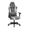 GAMINGSTOL PRINCE -EXKLUSIV- - vit/grå, Modern, textil/plast (70/126/70cm) - Dxracer