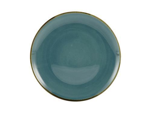 Desszertes Tányér Linen - kék, kerámia (22/22/2,5cm) - Premium Living