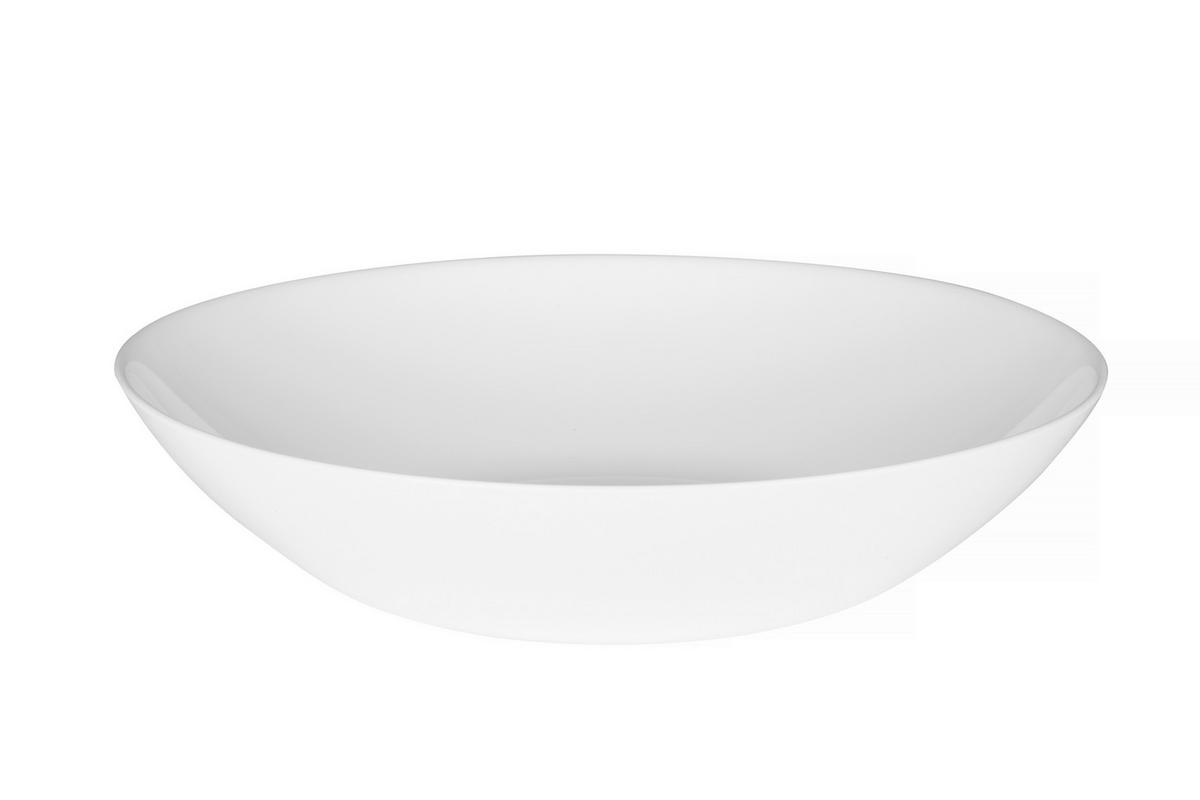 Suppenteller Brigitte Weiß  Ø ca. 20cm - Weiß, KONVENTIONELL, Glas (20cm) - Based