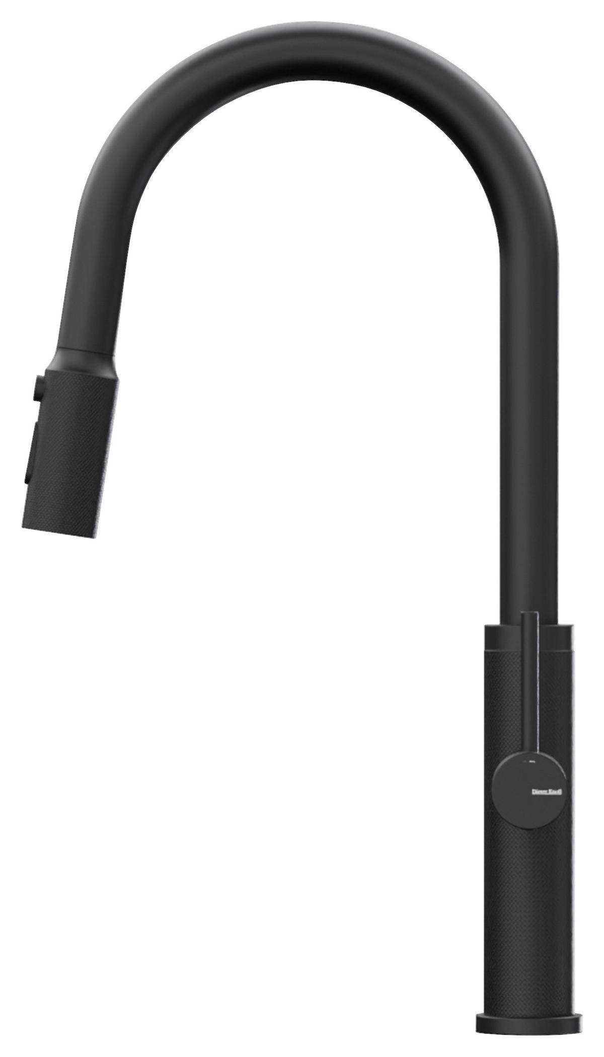Küchenarmatur 100 1495 S Schwarz - Schwarz, Design, Metall (4,3/45,4/23cm) - Dieter Knoll