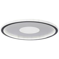 LED Mennyezeti Lámpa Hedy 40cm - fekete/fehér, Modern, műanyag/fém (40/5cm) - Premium Living