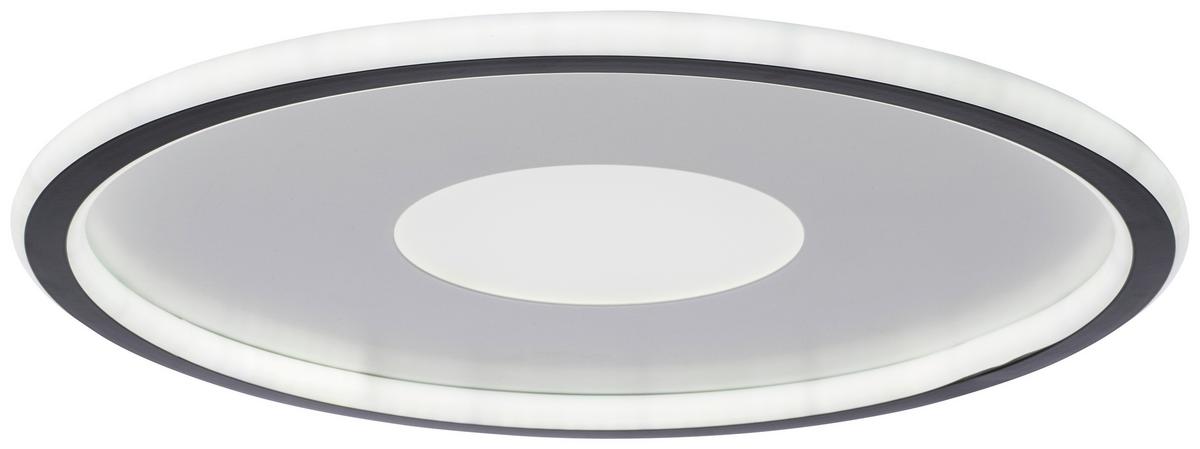 LED Mennyezeti Lámpa Hedy 40cm - fekete/fehér, Modern, műanyag/fém (40/5cm) - Premium Living