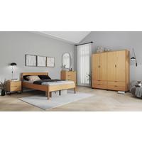 Bett Luna ca. 140x200 cm Kiefer - Eichefarben/Naturfarben, MODERN, Holz (140/200cm) - MID.YOU