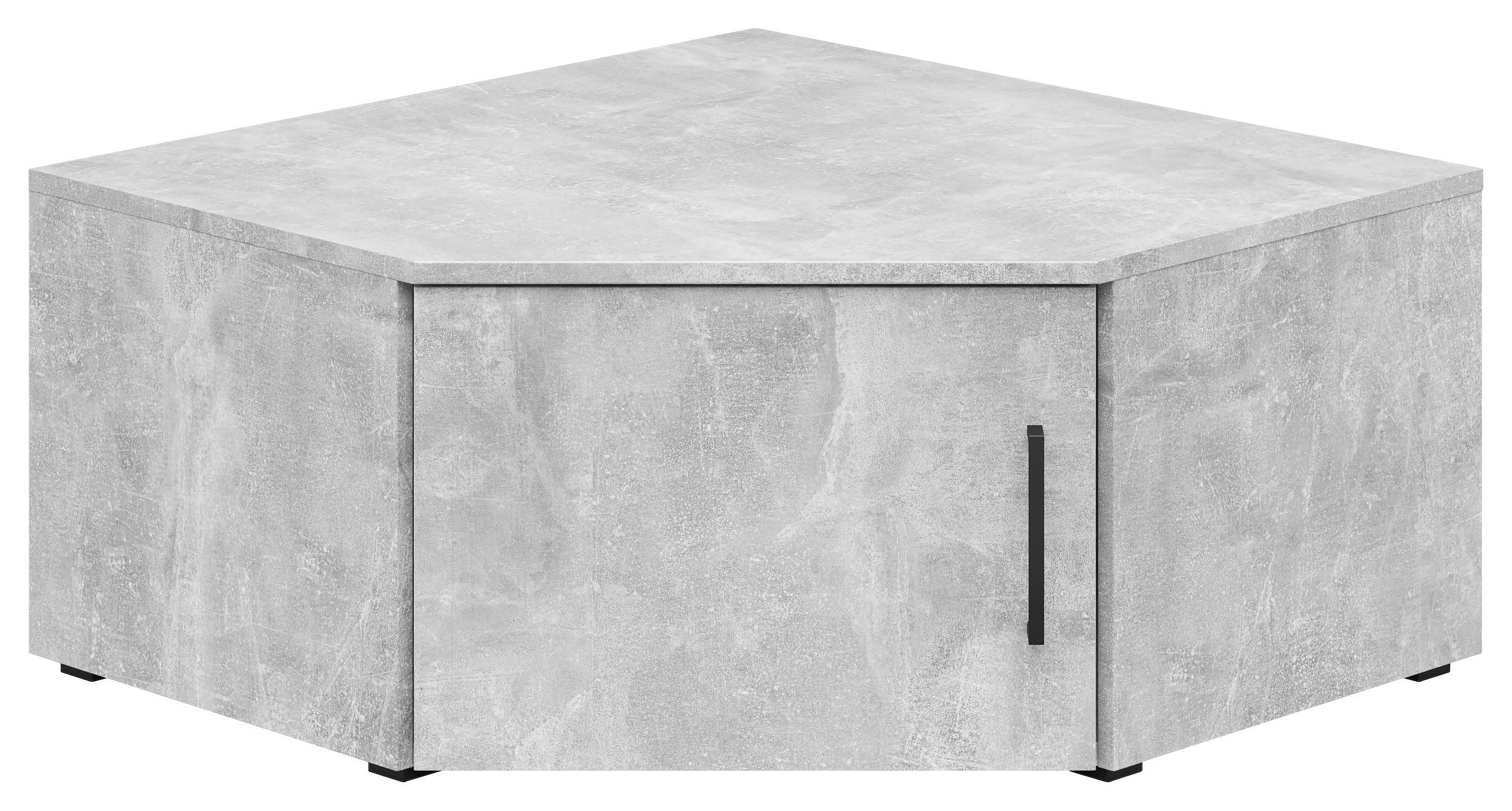 Aufsatzschrank Multistauraum Grau - Schwarz/Grau, Modern, Holzwerkstoff/Kunststoff (71,5/35/71,5cm) - Premium Living