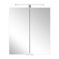 Spiegelschrank Weiß - KONVENTIONELL, Holzwerkstoff/Metall (60/71/20cm) - Mömax