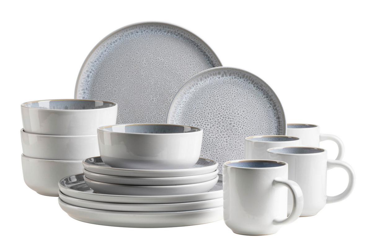 KOMBISERVICE 934435 KOMBISERVICE LUNARIA - Grau, Basics, Keramik - Mäser