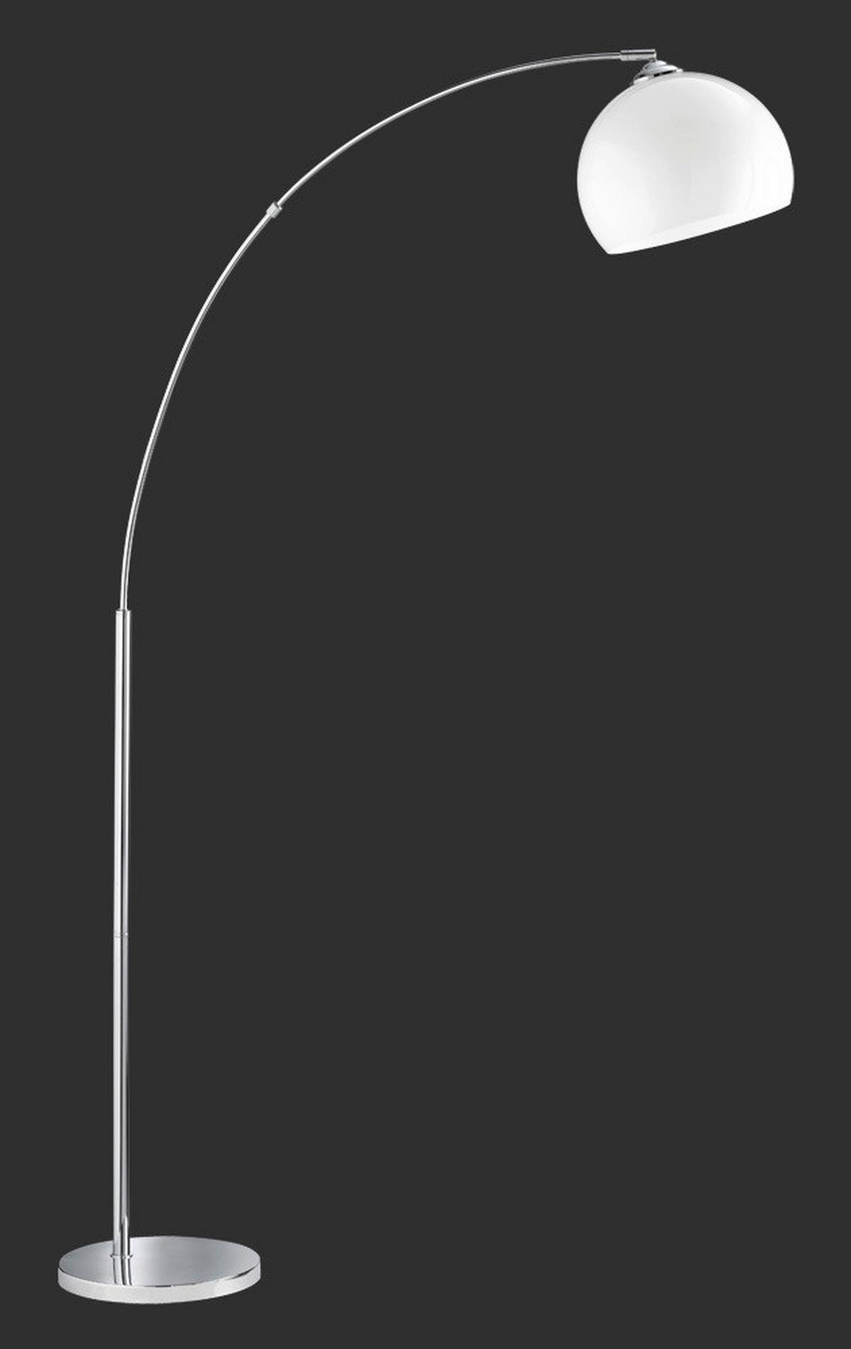 LAMPA ŁUKOWA R46031006 - biały/kolor chromowy, Design, tworzywo sztuczne/metal (110/180/25cm)