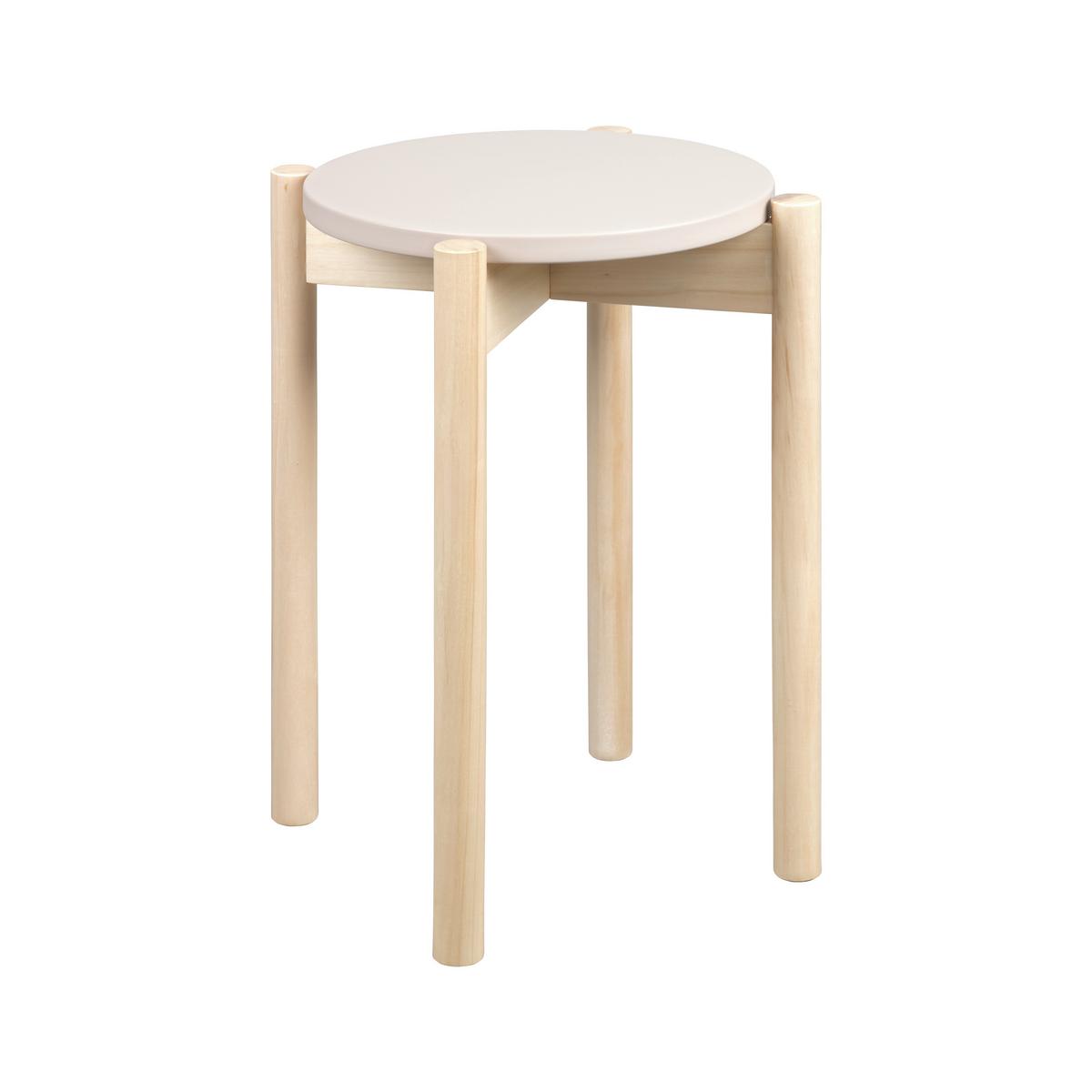 Taburet stivuibil ANTON - cașmir, Konventionell, lemn (36/45cm) - Modern Living